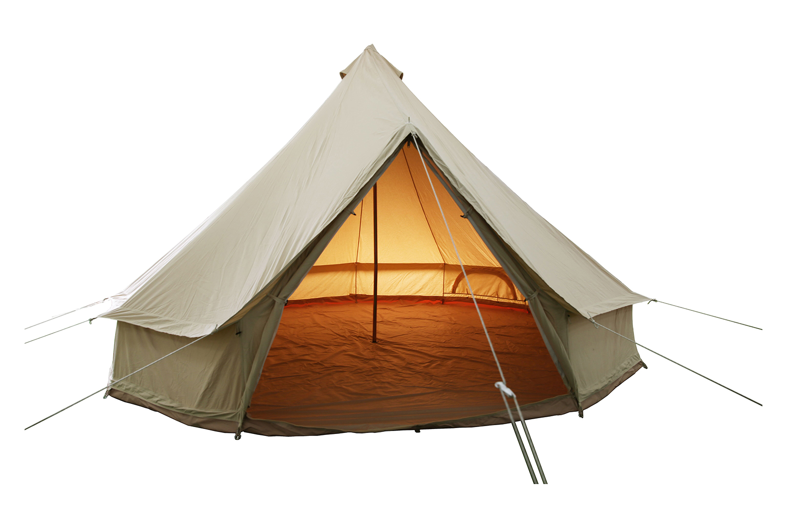 Green telt Glamping telt i vanntett canvas. Ø600 cm