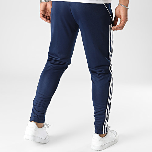 Pantalon Jogging A Bandes HS3492 Bleu Marine