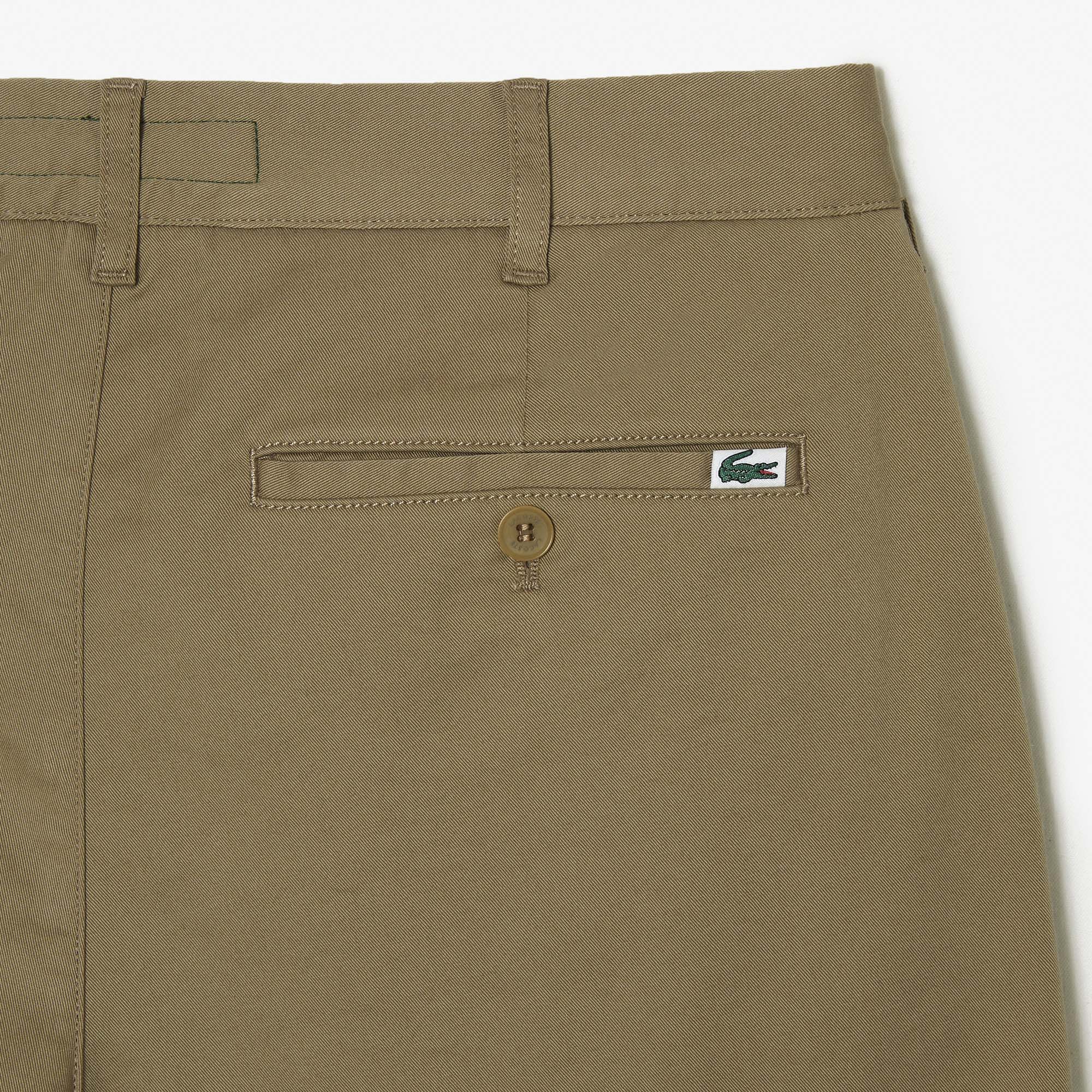 Slim Fit Stretch Baumwollbermuda Bermudas - Beige - Lacoste - Herren