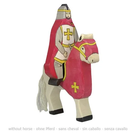 Roter Ritter mit Mantel, reitend (ohne Pferd)