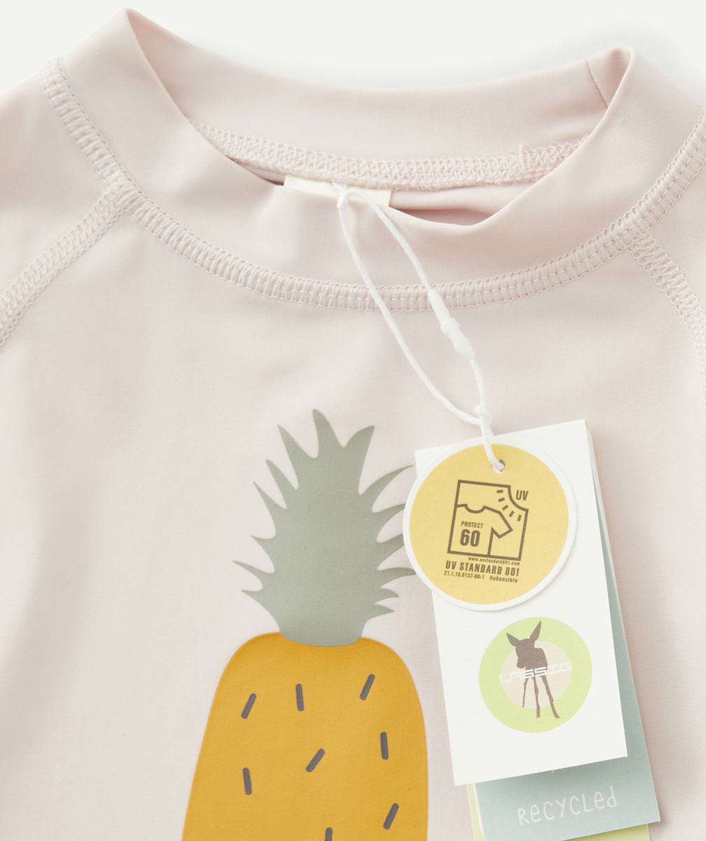 LASSIGT-SHIRT MANCHES LONGUES ANTI-UV ANANAS BÉBÉ FILLE
