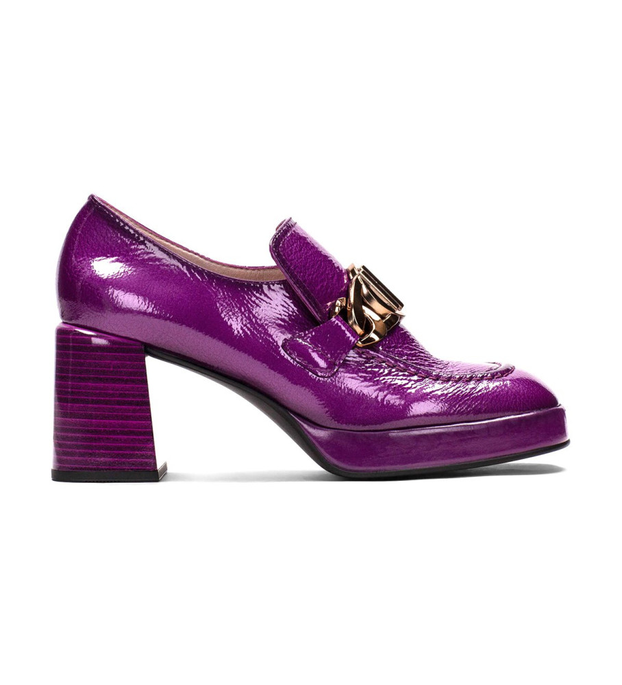 Sapatos Hispanitas Tokyo em couro lilás - Altura do salto: 7 cm -