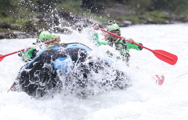 Raftingwochenende in Haiming auf dem Inn als besonderes Geschenk