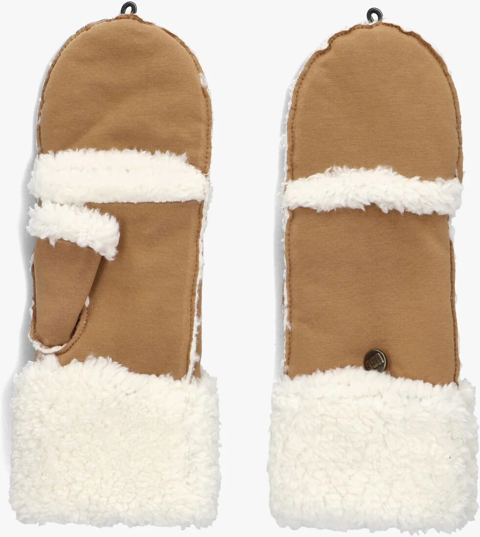 UGG cognac ugg handschoenen bonded fleece flip mitten
