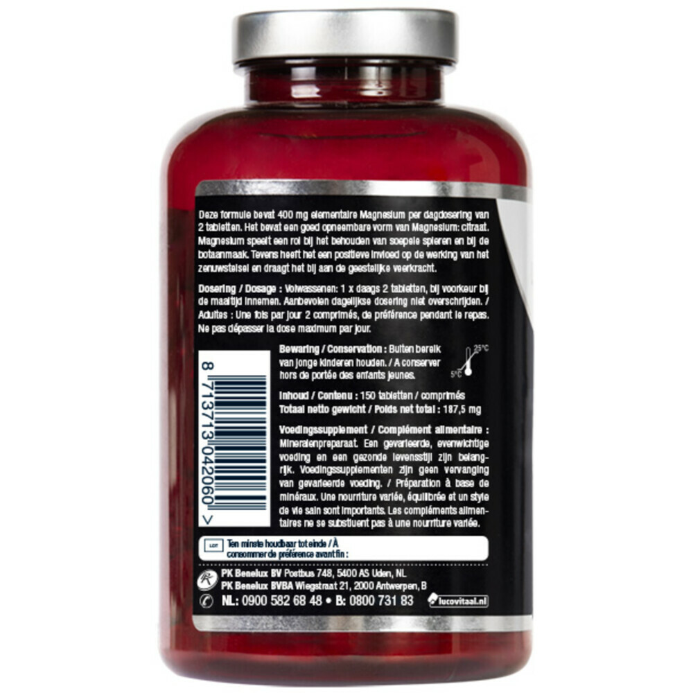 Lucovitaal Magnesium Citraat 400mg150 tabletten