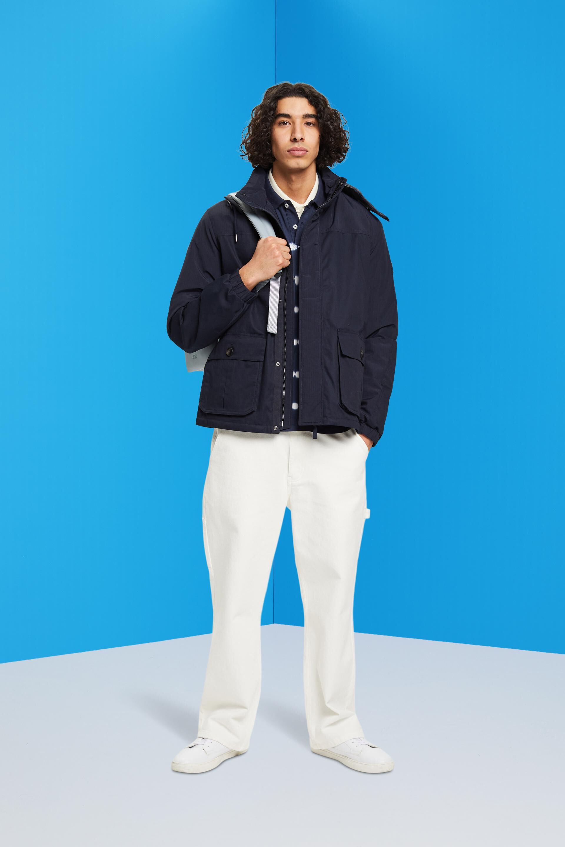 Veste pratique à capuche amovible