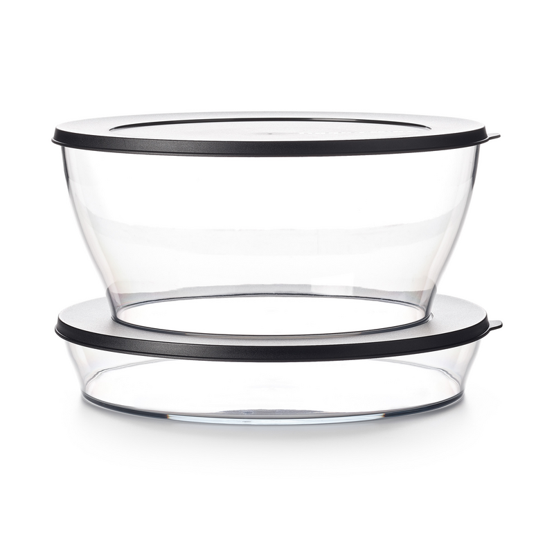 Clear Line 2 l  Elegante Schale für Häppchen und Finger Food oder flache Speisen