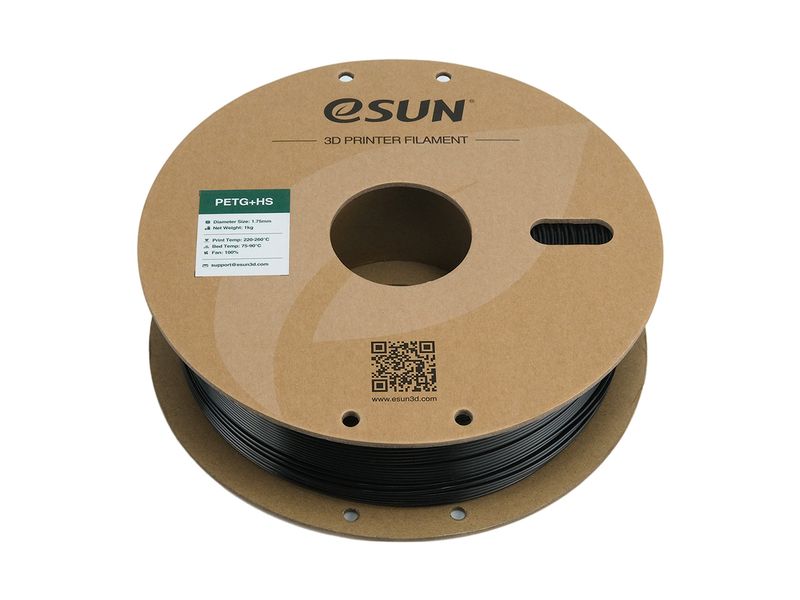 eSun Filament PETG  HS Schwarz 1.75 mm 1 kg PETG  HS Highspeed Filament