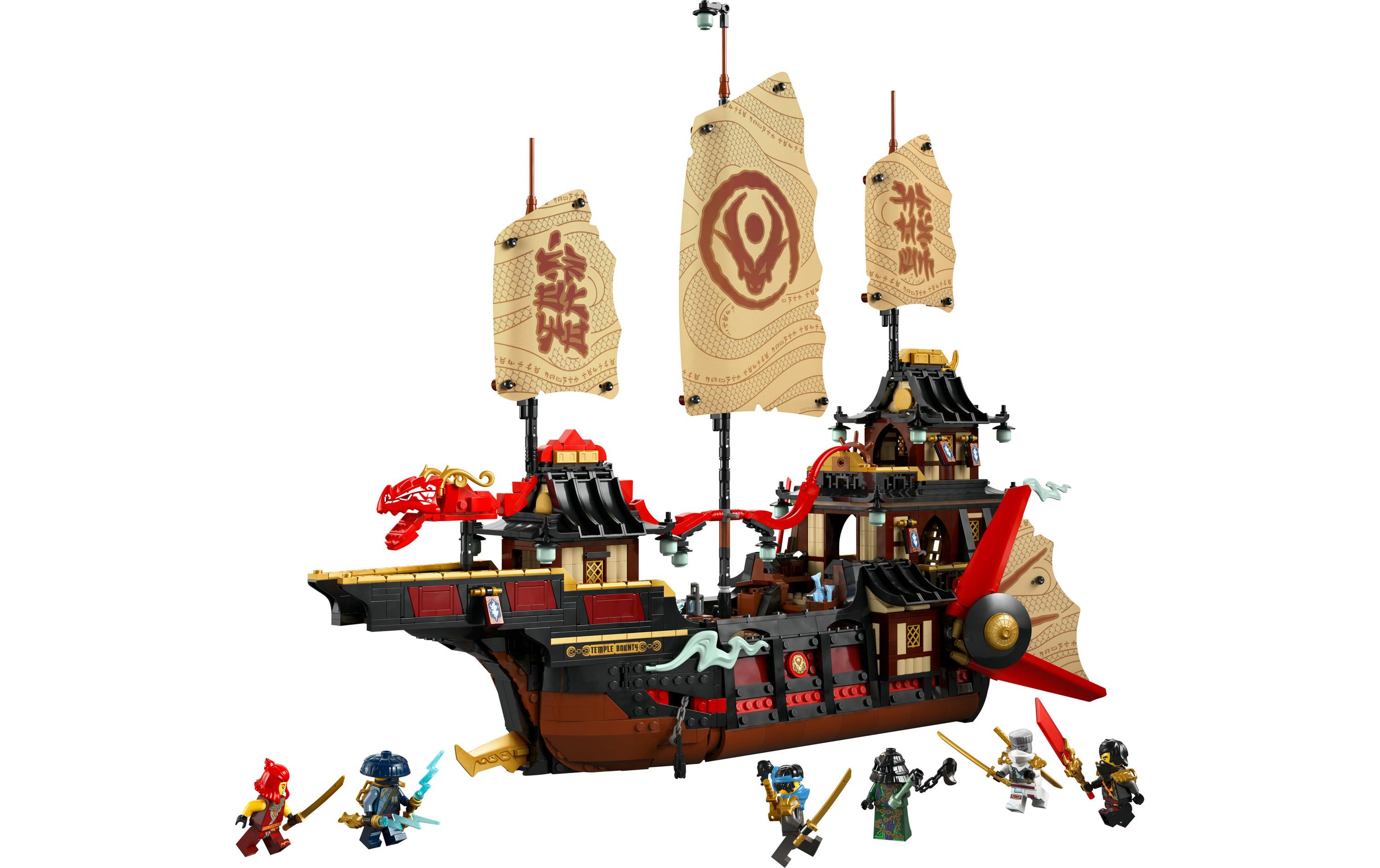 Ninjago Der Tempel-Flugsegler 71848<br>Modell zum Ausstellen und für viele Geschichten