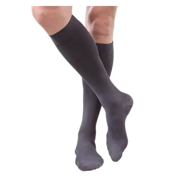 Meias Gibaud Venactif Optimum Fine Tencel para homem, classe 2, tamanho 1, antracite.