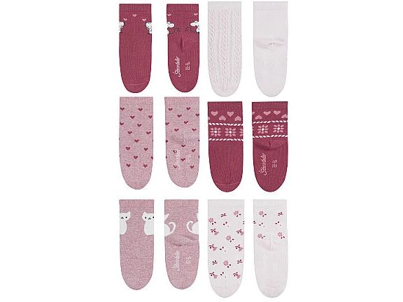 Sterntaler Socken 6er Set Herzen Lichtrosa Gr. 17-18 Socken für Kinder