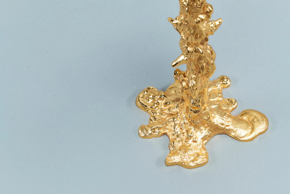 POLSPOTTEN  Drip lysestage, XXL - guldfarvet