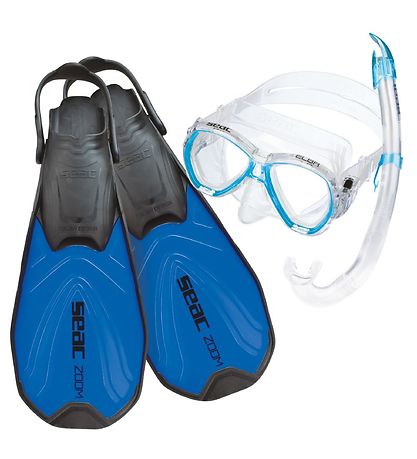 Seac Snorkels?t m. Sv?mmef?dder - Tris Zoom AD - Blå