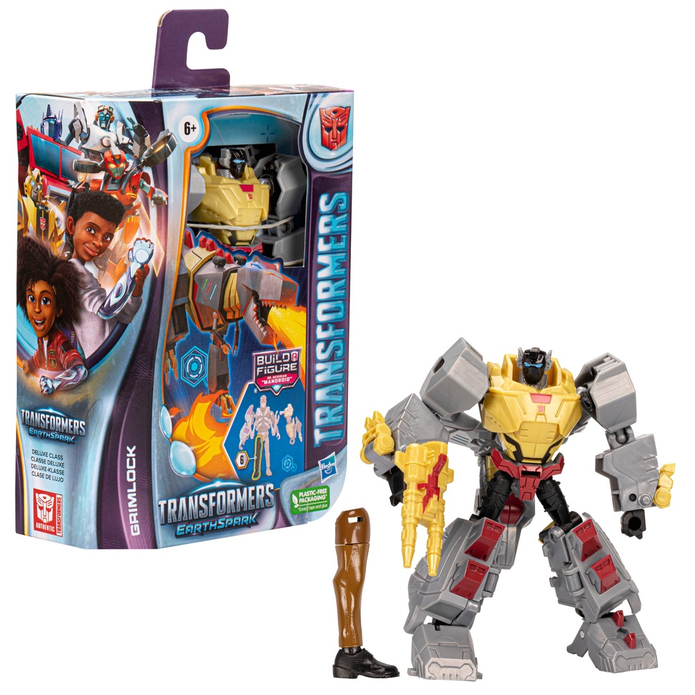 Transformers EarthSpark Deluxe Grimlock Actionfigur