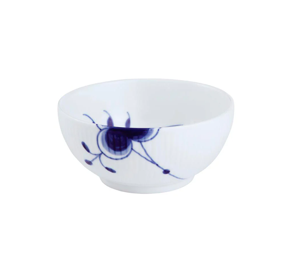 Royal Copenhagen  Blå mega riflet skål - 13 cm