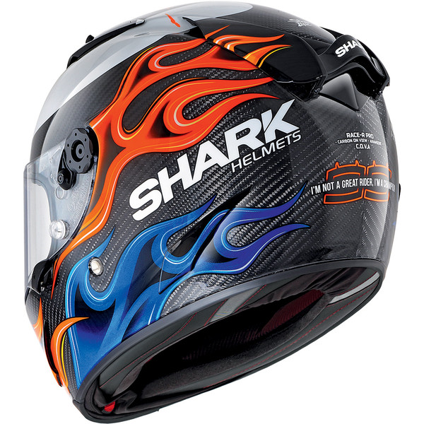 Shark - Casque Race-R Pro Carbon Replica Lorenzo 2019 Noir / Bleu / Rouge / Blanc