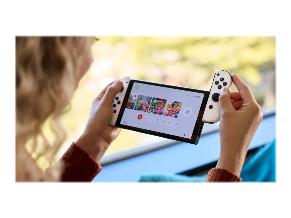 Nintendo Switch OLED - Spilkonsol - 1080p (Full HD) - hvid