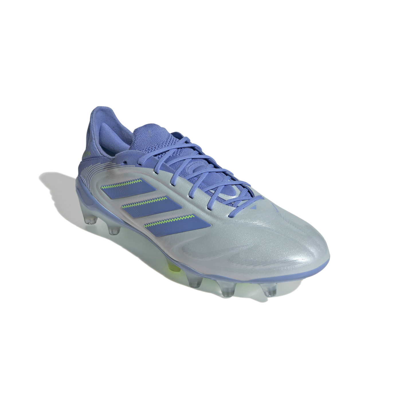 Adidas Copa Pure III Elite Gras Voetbalschoenen (FG) Blauw Grijs Neongeel