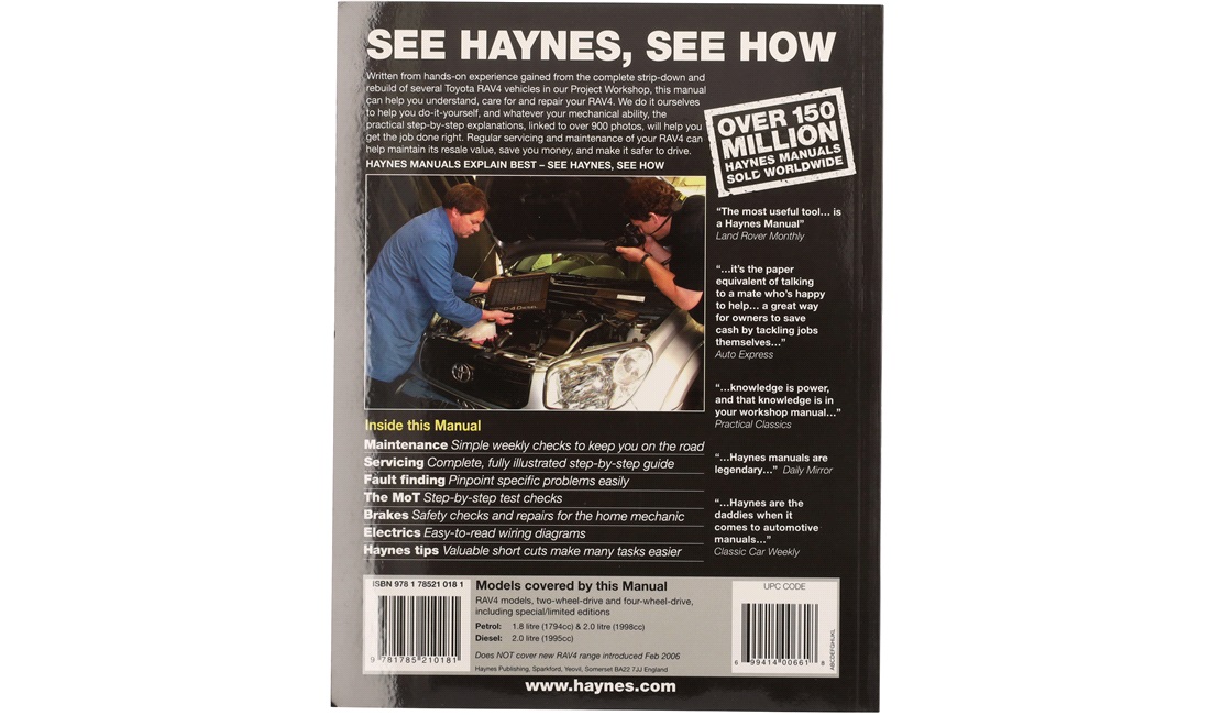 Reparationshåndbog RAV4 I+II 1/94-