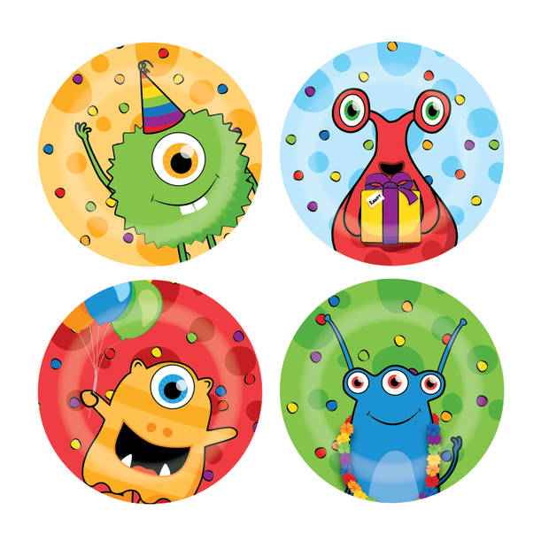 Haza Original Borden monster party 23cm 8x