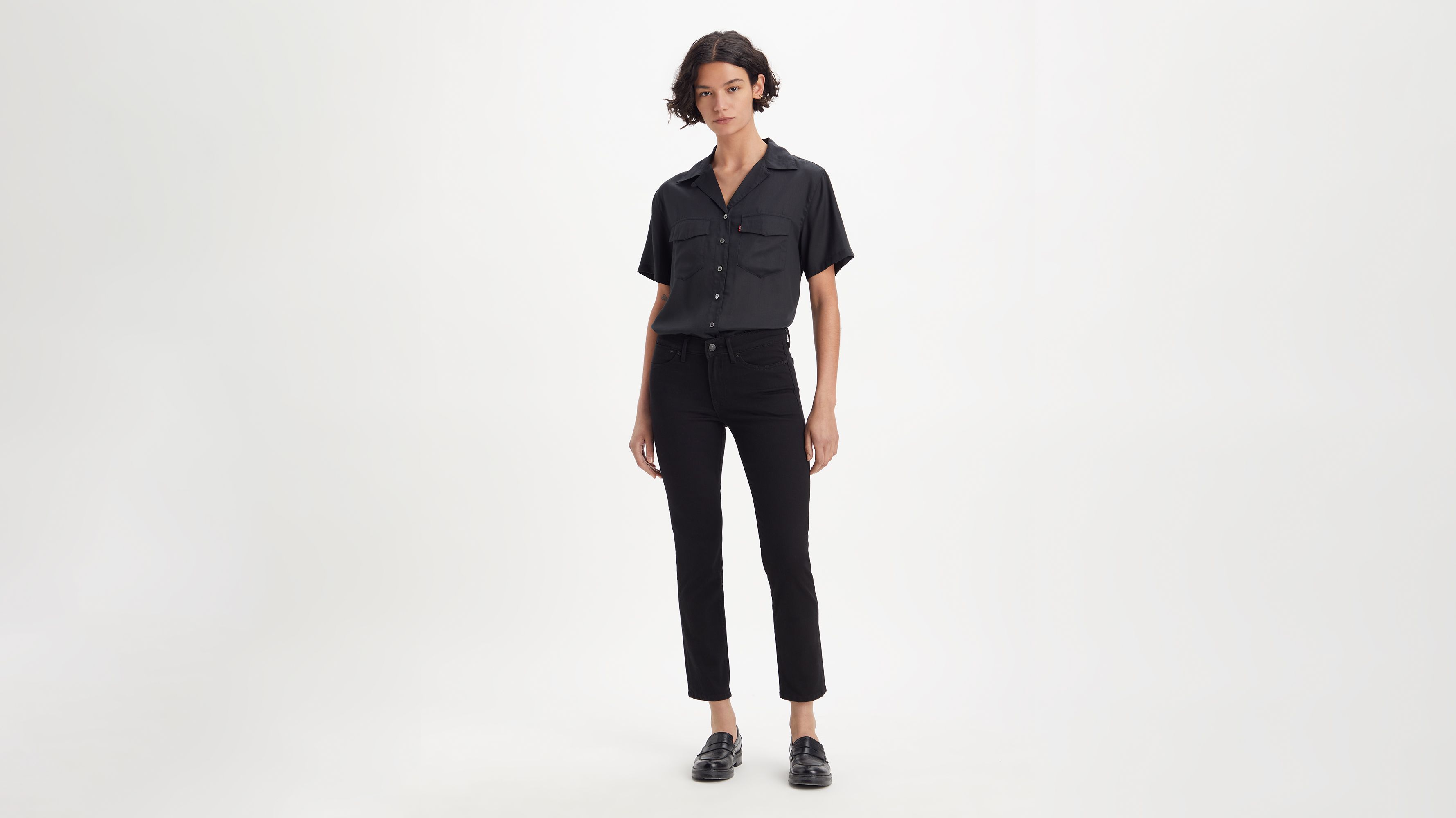 Jean 712™ slim poche passepoilée - Night Is Black - Noir