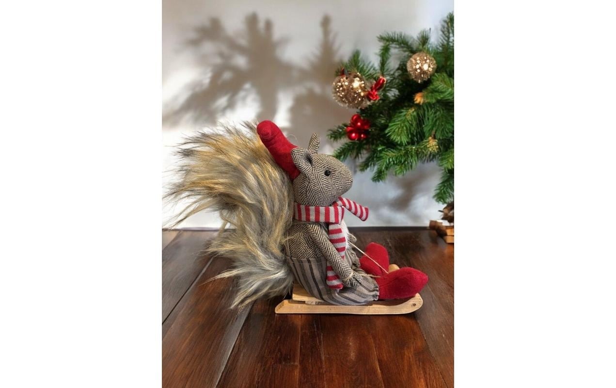 Weihnachtsfigur »Dameco Eichhörnchen auf Schlitten«