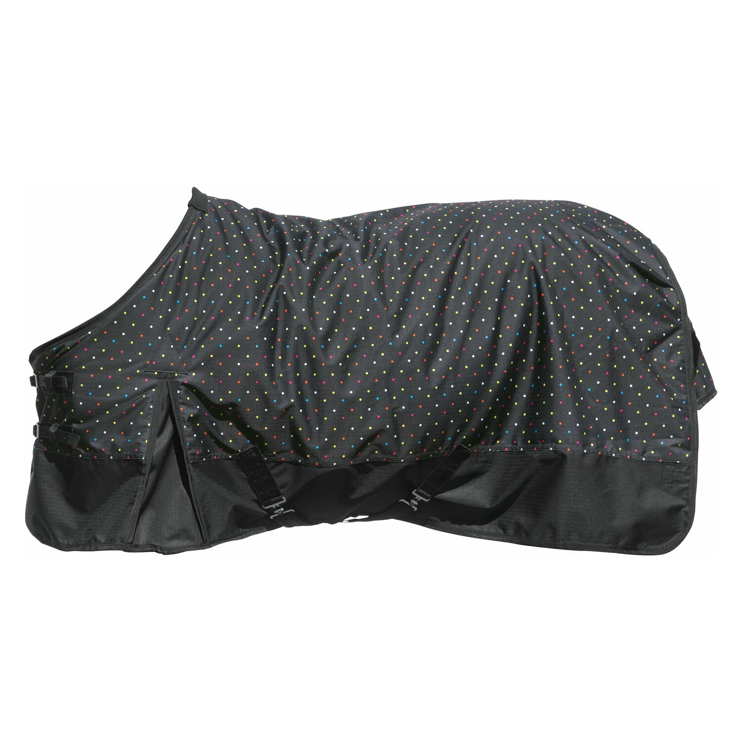 Horse-friends Outdoordecke Suva Pony 100 g - schwarz/punkte