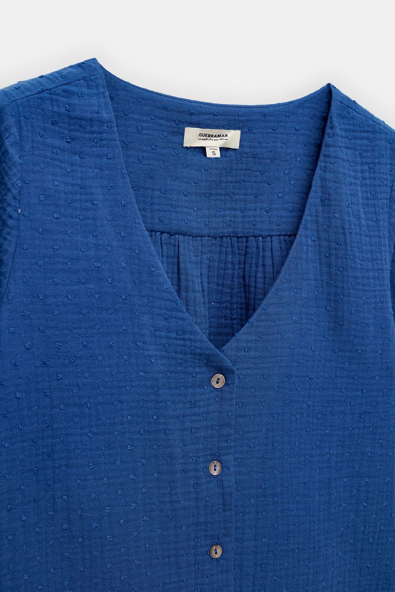 BLUSA PLUMETI COM DECOTE EM V