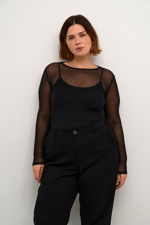 Kaffe Curve KClorinda T-Shirt Black deep
