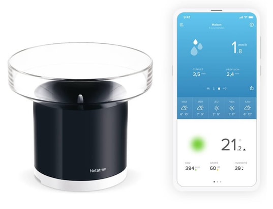 NETATMO - Capteur extérieur NRG01-WW Pluviomètre Intelligent