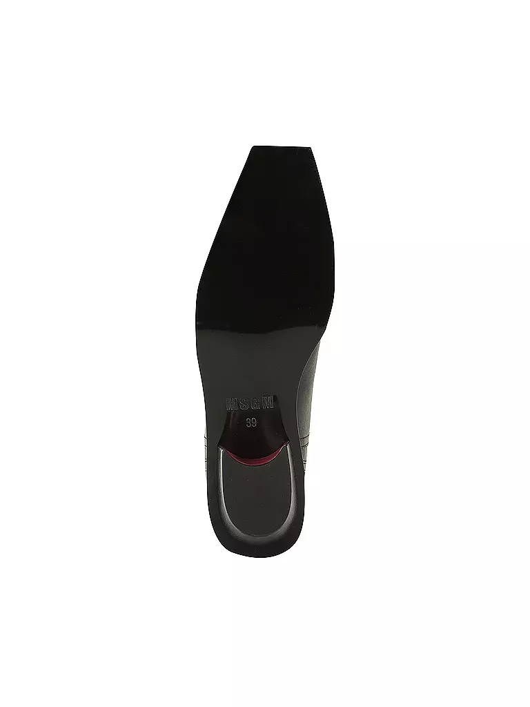 MSGM Lederstiefel  schwarz