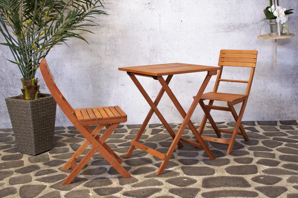 SenS-Line Bela Bistroset - Eucalyptus hardhout - Opvouwbaar
