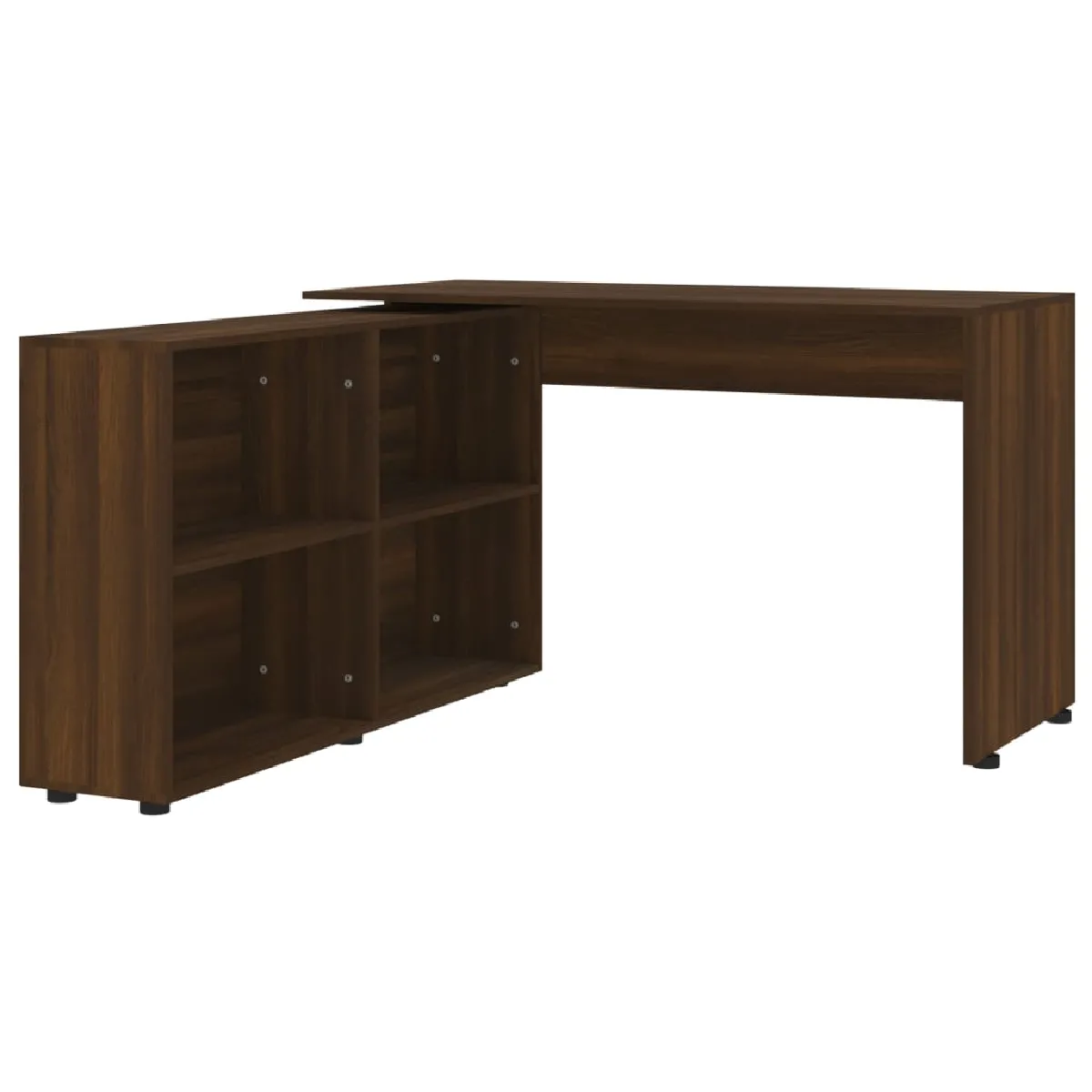 vidaXL Bureau d'angle - Chêne Marron