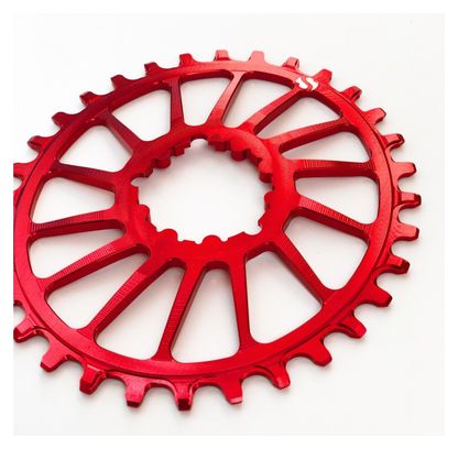 Plateau Oval Shift Up noir (SRAM)