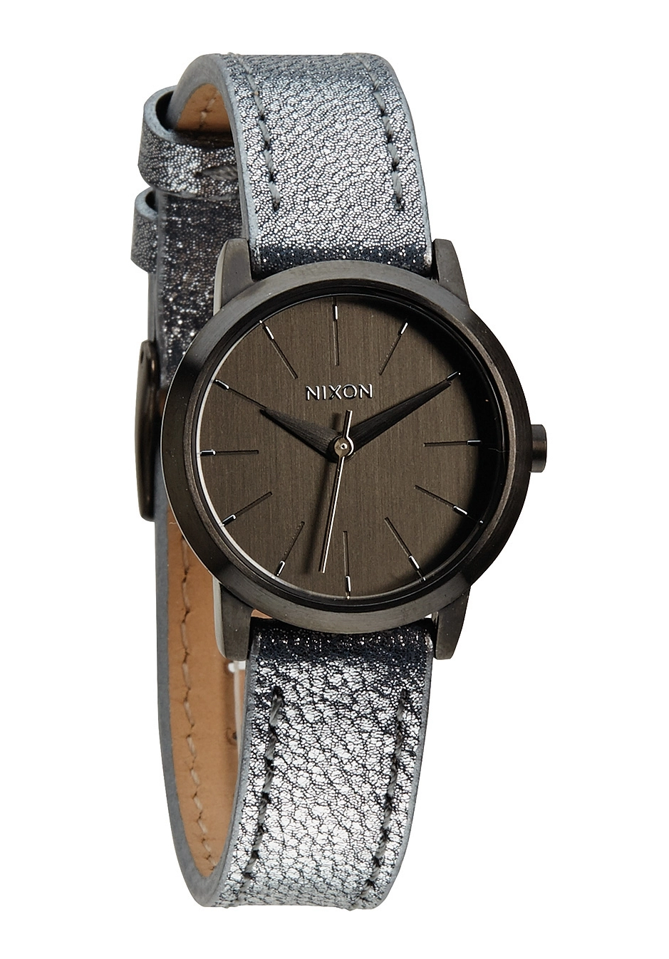 Nixon The Kenzi Leather Gunmetal / Blue Shimmer A3981876