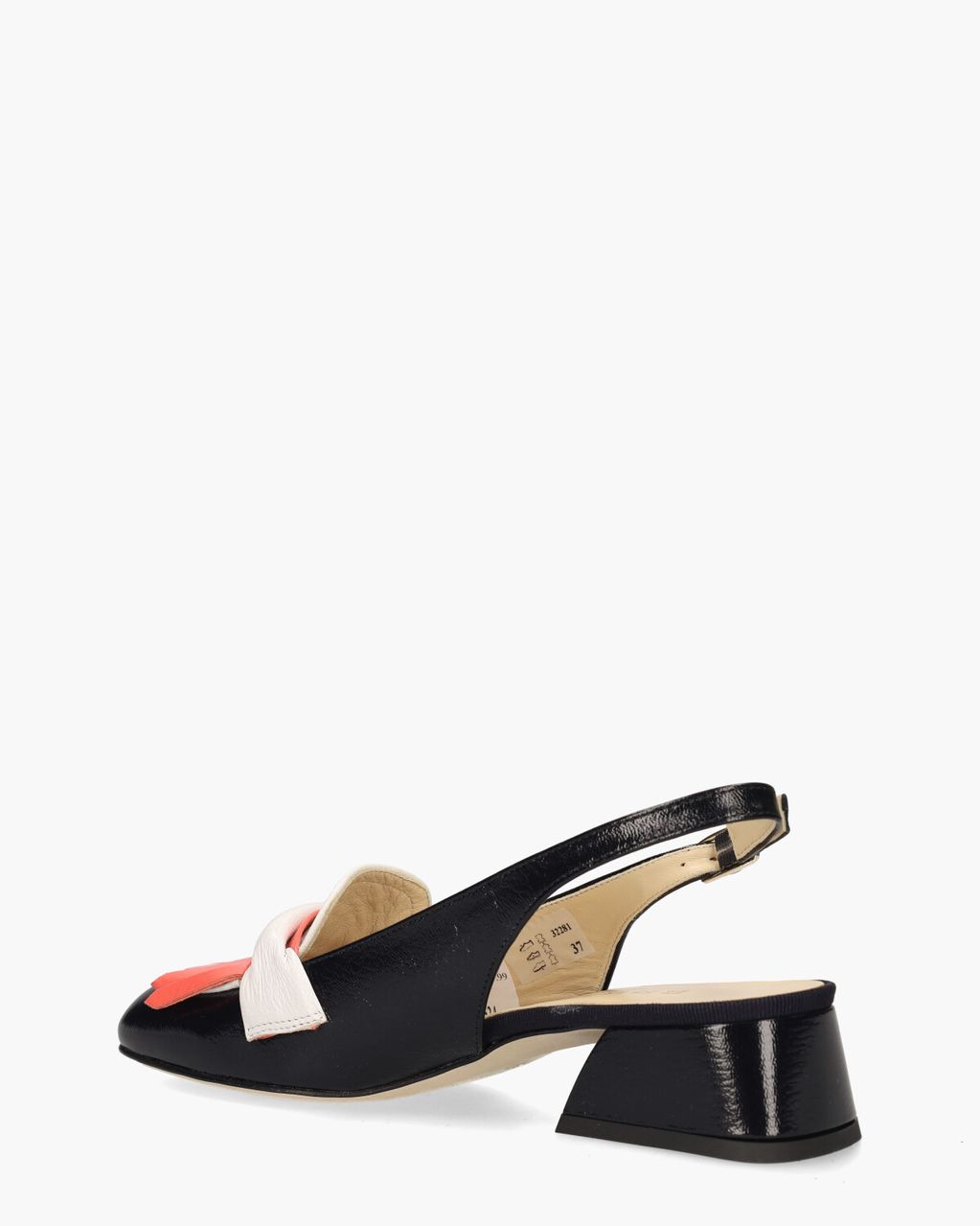 Brunate 32281 Zwart Dames Slingbackloafers