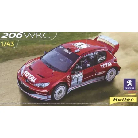 Heller Modellbaufahrzeug Peugeot 206 WRC '03