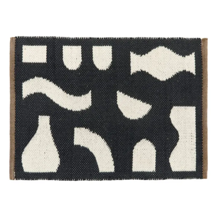 Broste Copenhagen Paillasson en PET Ceres | Noir