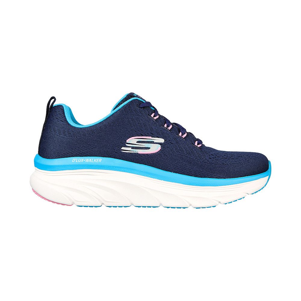 Skechers D'LUX WALKER FRESH FINESSE - Chaussures fitness Femme navy/turquise