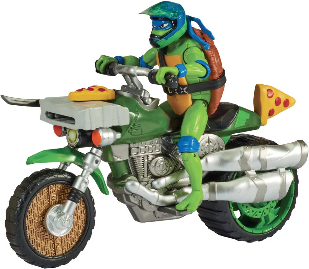 TORTUES NINJA - VEHICULE DELUXE AVEC FIGURINE 12 CM