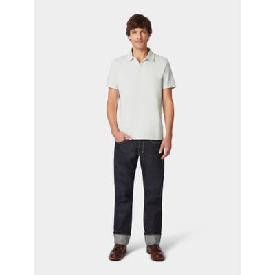 Herren-Poloshirt Halbarm, Hellgrau