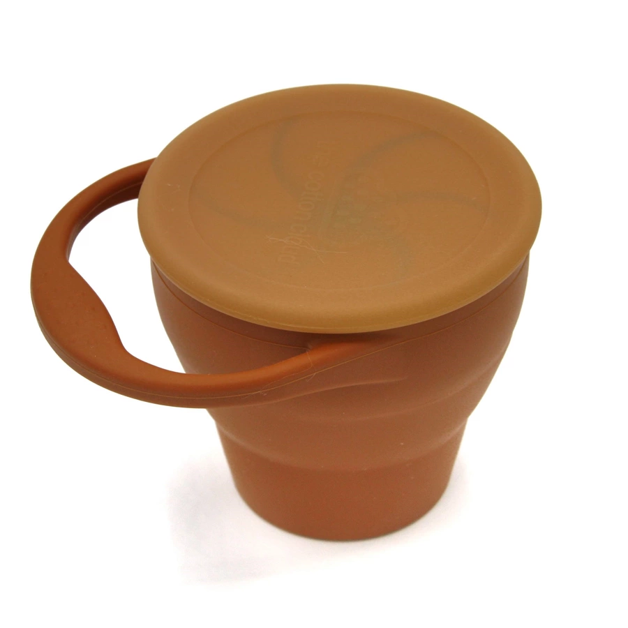 the cotton cloud Snackbecher aus Silikon Caramel