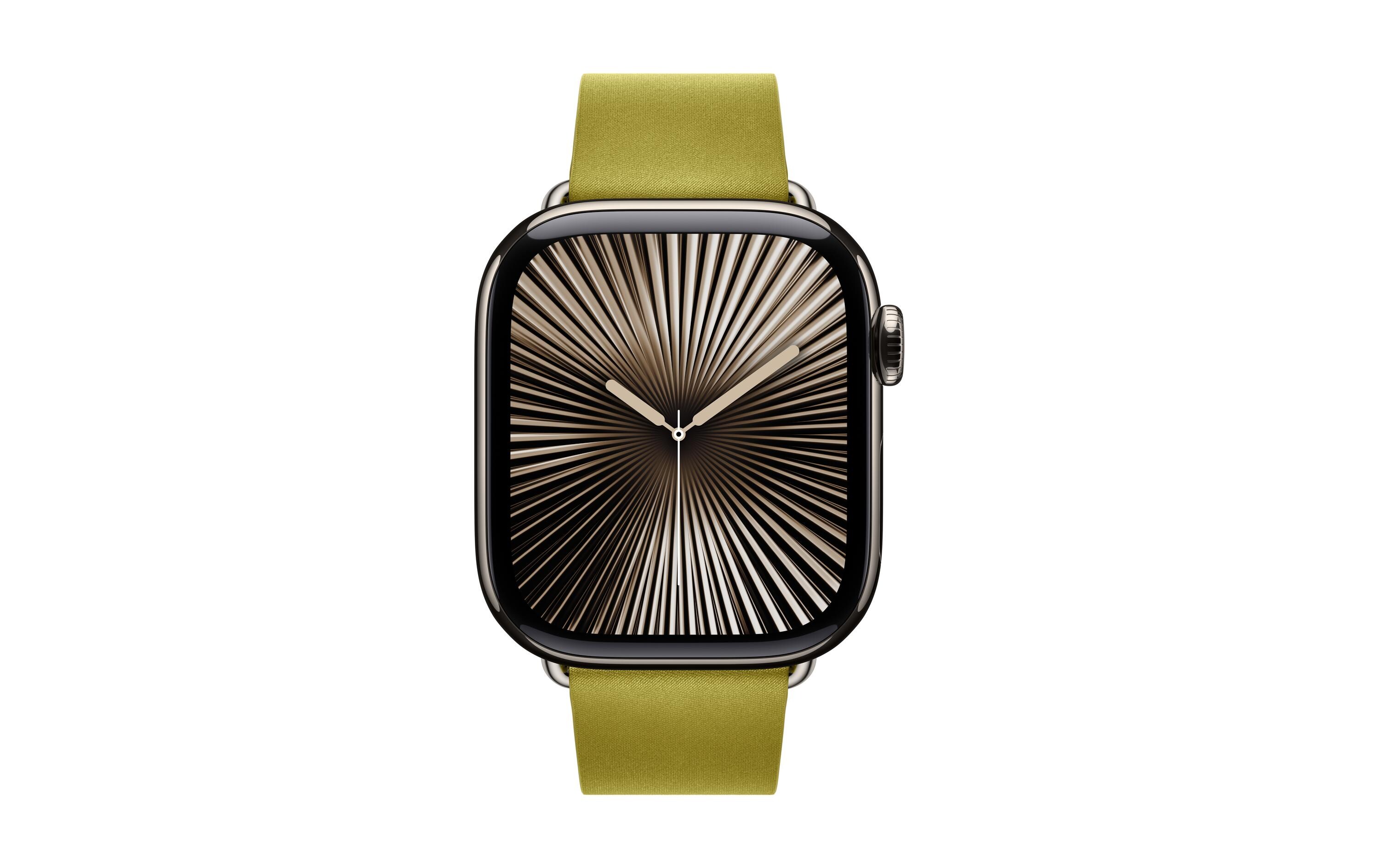 Modern Buckle 42 mm Chartreuse M<br>Armband zu Apple Watch 41 mm