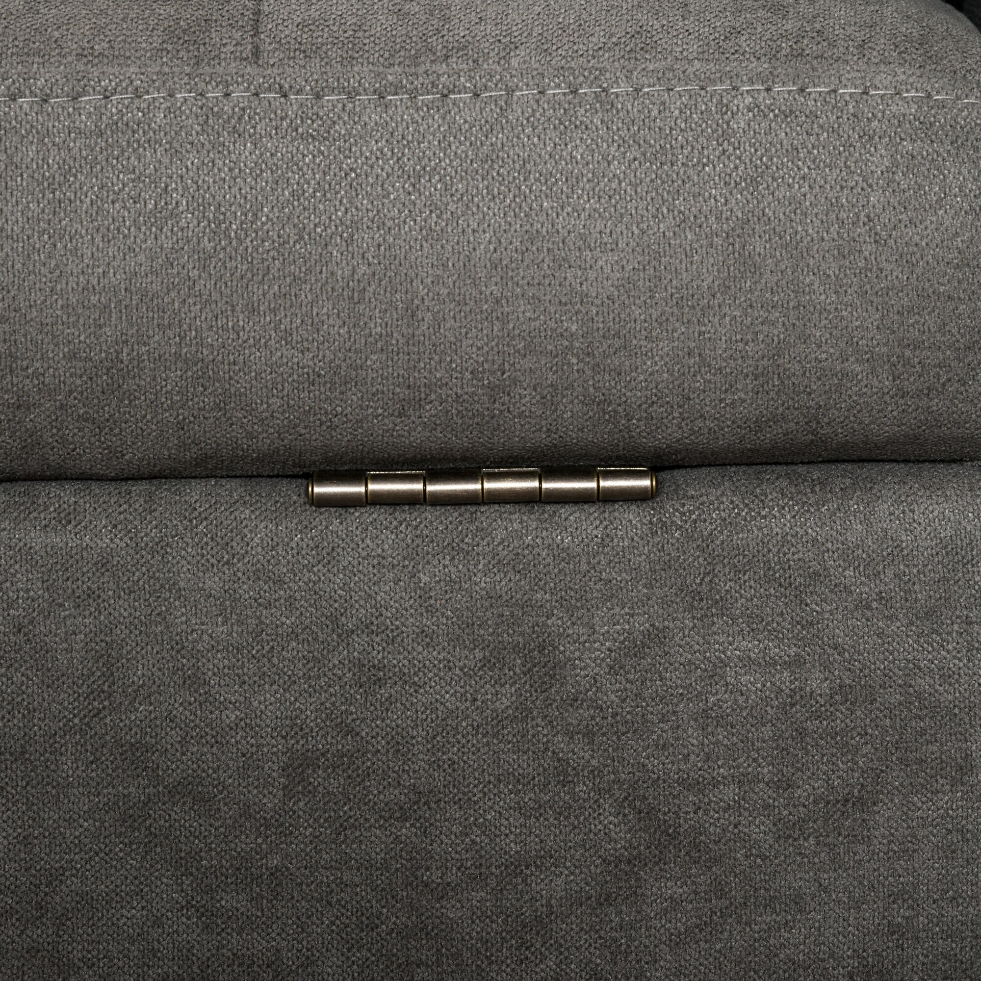 HOMCOM 3-Sitzer-Sofa mit abnehmbaren Kissen grau 166,5 x 62 x 82 cm (BxTxH)