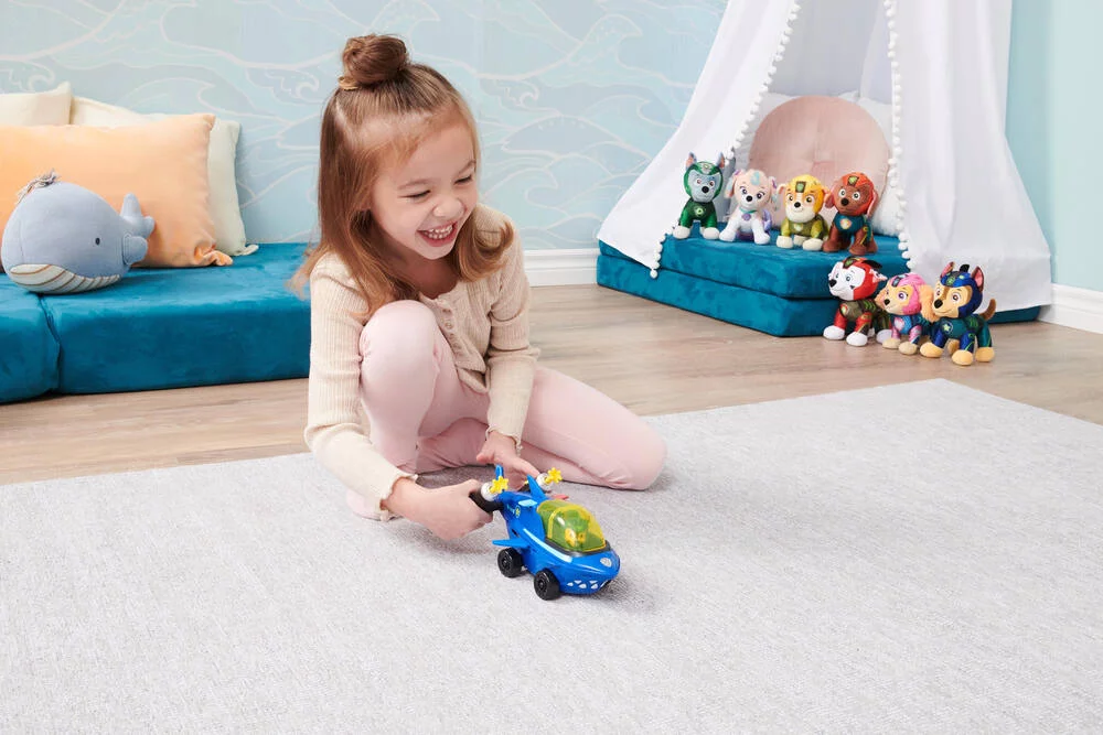 PAT'PATROUILLE -VEHICULE ET FIGURINE CHASE AQUA PUPS