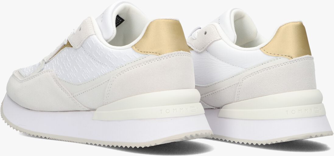 TOMMY HILFIGER witte tommy hilfiger lage sneakers lux monogram runner