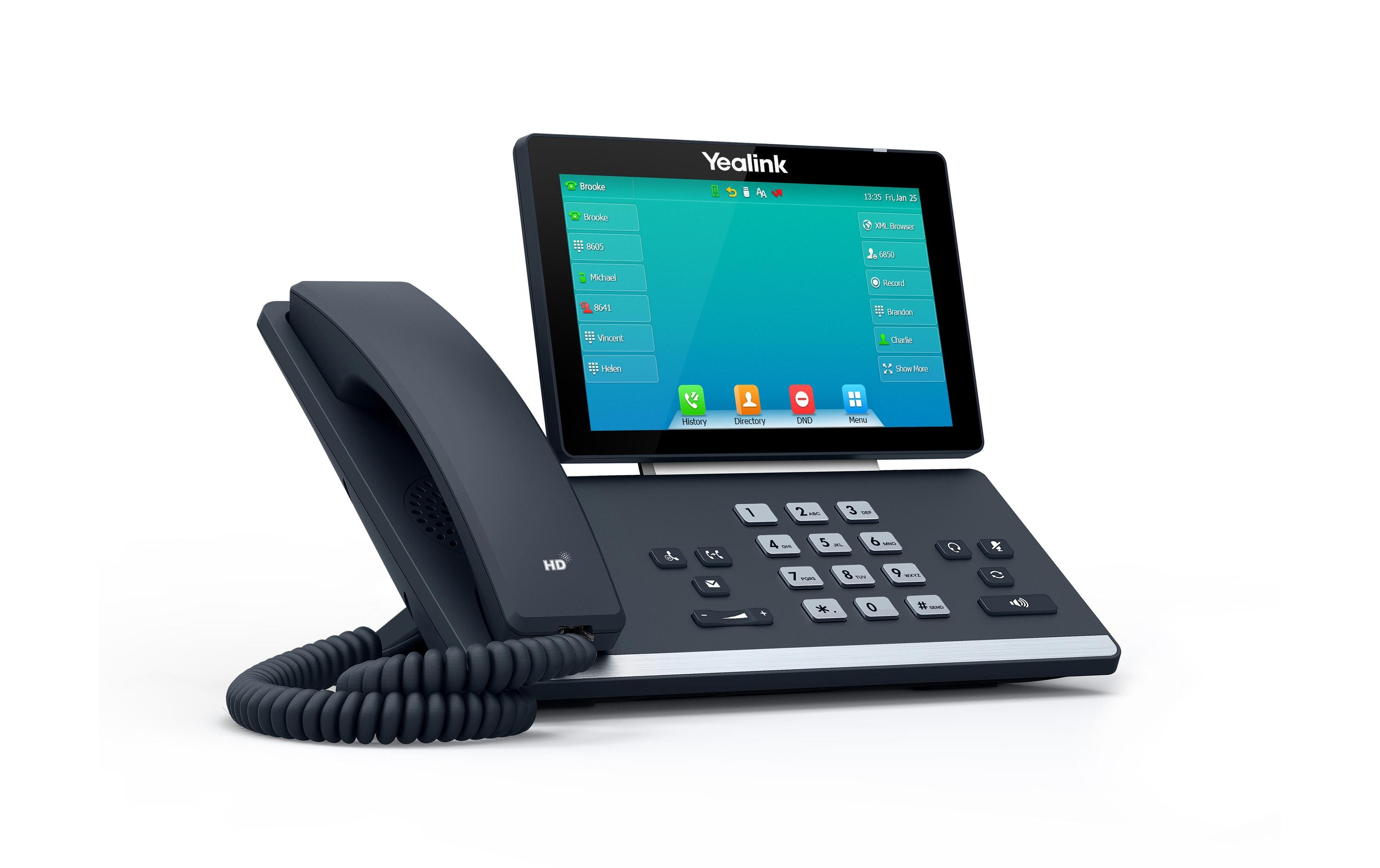 Tischtelefon SIP-T57W Grau<br>Prime Business Phone für optimale Desktop-Produktivität