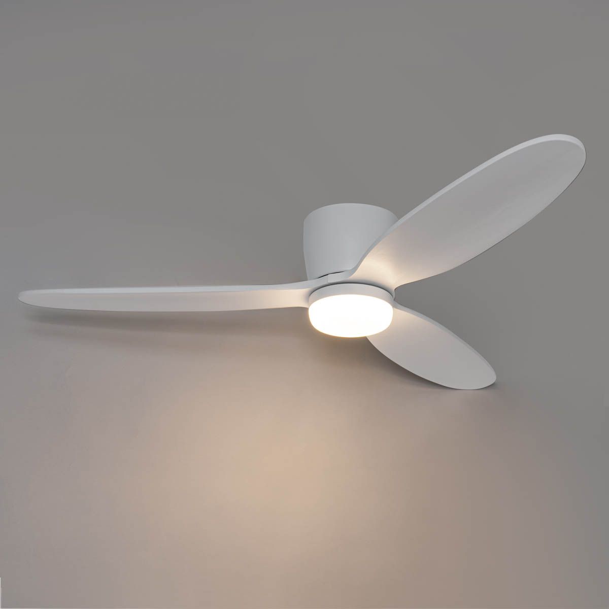 Plafondventilator wit 132cm incl. LED dimbaar met afstandsbediening - Sofio