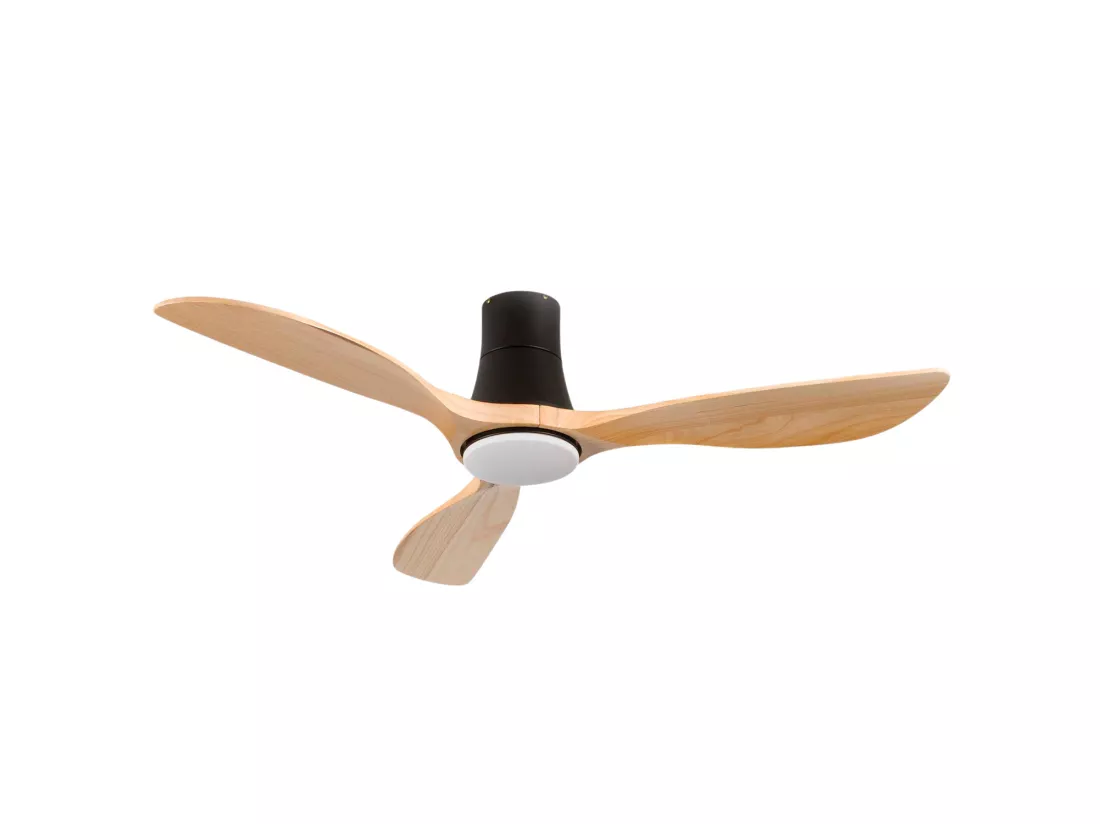Ventilateur de plafond avec lumière 3 pales 56W 6 vitesses Dakota Dayron