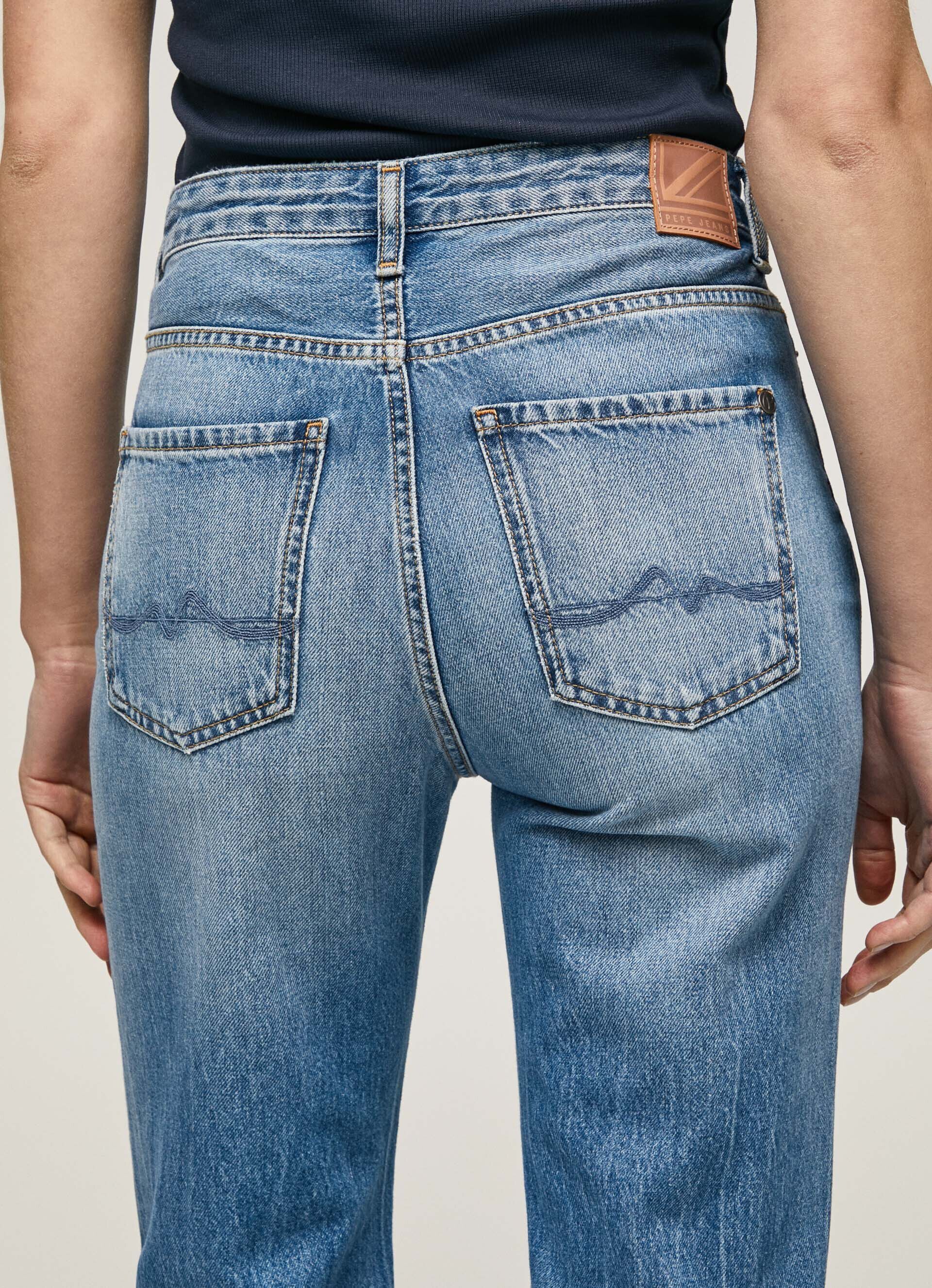 Calça jeans JEAN HARPER FIT FLARE TIRO ALTO - jeans